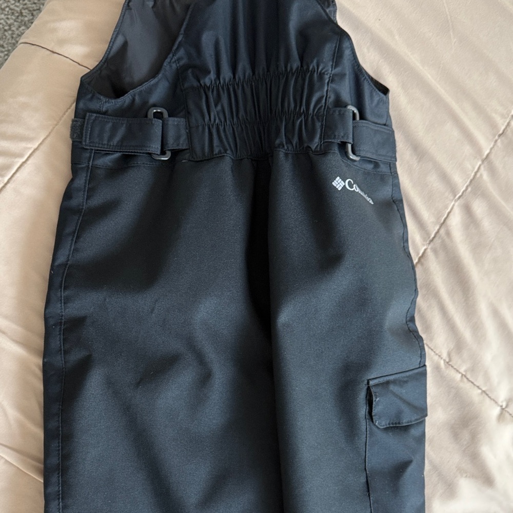 Columbia Youth Kids Black Snow Bibs Size 8 - Picture 4 of 7